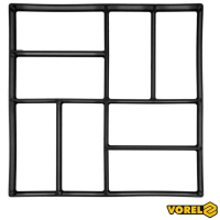Форма за павиране на бетон DIY, 400 x 400 мм, VOREL 35064
