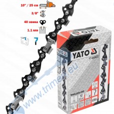 Верига за резачка 25 см / 10",  3/8" стъпка, 1.1 мм, YATO YT-849472, 40 звена