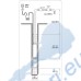 Потопяема сондажна помпа за чиста вода, 90 л/мин, напор - 35м, YATO 85300