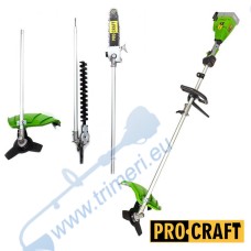 Тример / Коса акумулаторна 3в1, 40V - 2x20V, PROCRAFT PTA20/2
